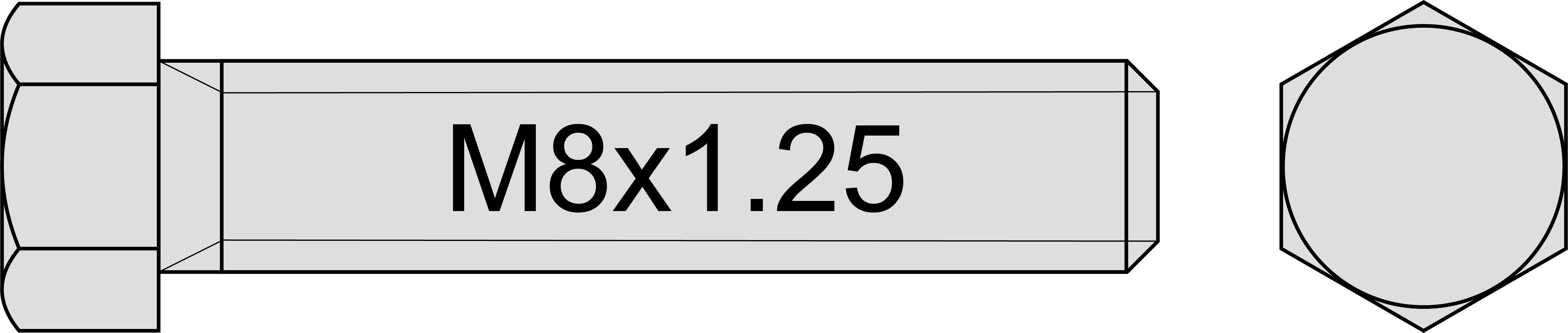DIN 933 M8 x 1.25 Titanschrauben